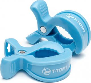T-TOMI Klip Blue, kočárkové kolíčky 2ks