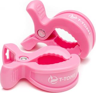T-TOMI Klip Pink, kočárkové kolíčky 2ks