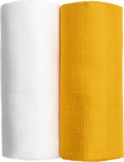 T-TOMI TETRA osušky EXCLUSIVE COLLECTION White + Mustard, 90x100cm
