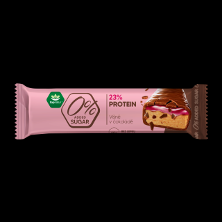 Topnatur 0% SUGAR protein tyčinka Višně v čokoládě, 40 g