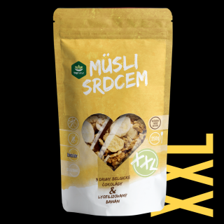 Topnatur Müsli Trio čokolády a banán XXL, 500 g