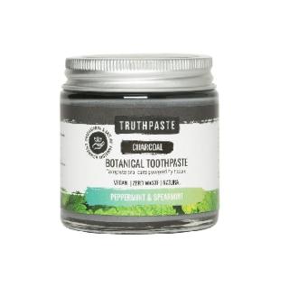Truthpaste Charcoal přírodní minerální zubní pasta s aktivním uhlím máta 100 ml krátká expirace