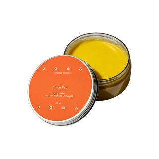 UOGA UOGA Jemný regenerační tělový peeling I´m on Fire s mořskou solí a pomerančovým olejem 200 ml