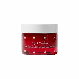 UOGA UOGA Noční krém s brusinkami a kyselinou hyaluronovou 40 ml