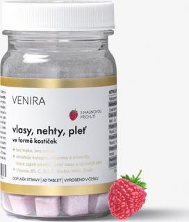 VENIRA kostičky pro vlasy, nehty a pleť, 30denní kúra, 60 kapslí