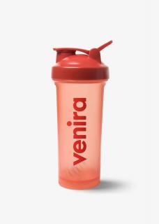 VENIRA shaker PRO s poutkem světle červený, 600 ml