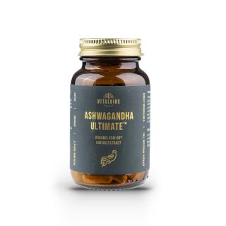 Vitalvibe Ashwagandha Ultimate™ BIO KSM-66® 500 mg extrakt, 60 kapslí
