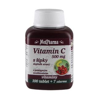 Vitamin C 500 mg s šípky, prodloužený účinek - 107 tablet  |OnlineRousky.cz