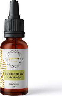 Vitamín D3 pro děti v olivovém oleji, 30 ml