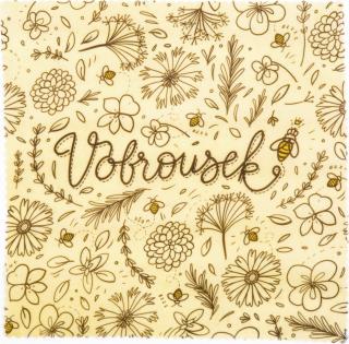 VOBROUSEK - voskovaný ubrousek 27x27 cm Barevné provedení: Hnědé