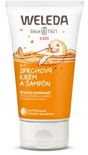Weleda 2 v 1 sprchový krém a šampon Šťastný pomeranč, 150ml