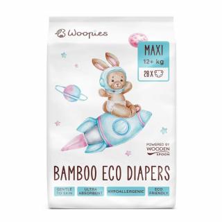 Wooden Spoon Woopies dětské EKO pleny MAXI (12+kg), 28ks