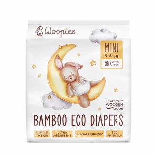Wooden Spoon Woopies dětské EKO pleny MINI (3-8kg), 36ks