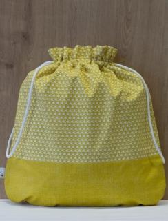 Wrap Up obal na pečivo - kulatý (vnitřní rozměr 35 x 36 cm) Barevný: Žlutá půlená