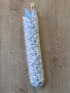 Wrap Up sáčkovník - bavlněný rukáv na sáčky Barevný: Modré kvítí