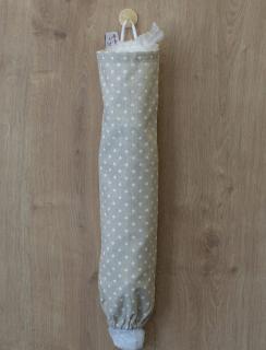 Wrap Up sáčkovník - bavlněný rukáv na sáčky Barevný: Režná s bílými puntíky