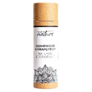 Your Nature Tuhý deodorant Cedrové dřevo a Grapefruit, 70 g