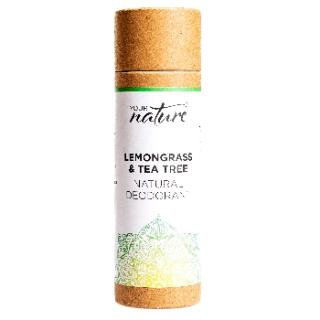 Your Nature Tuhý deodorant Citronová tráva a Tea tree, 70 g