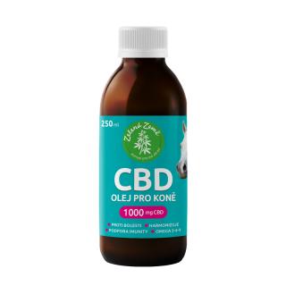 Zelená Země CBD olej pro koně 1000 mg, 250 ml