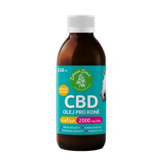 Zelená Země CBD olej pro koně Extra 2000 mg, 250 ml
