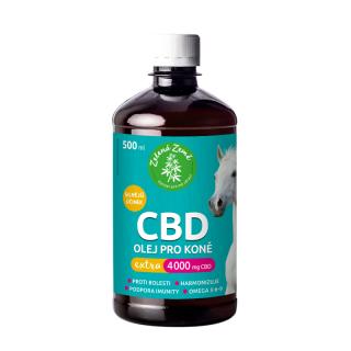 Zelená Země CBD olej pro koně Extra 4000 mg, 500 ml