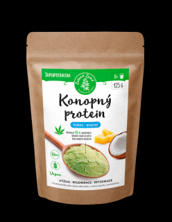 Zelená Země Konopný protein 125 g kokos s ananasem