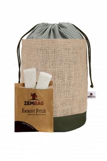 Zembag Olivově zelený na 5 kg brambor + 2 kmínové pytlíky