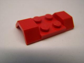 Lego autodíl blatník 2 × 4 oblouk hladký červená