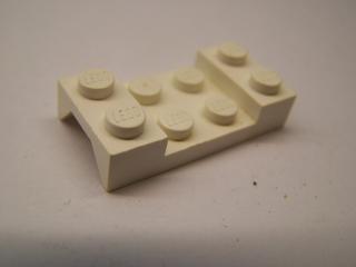 Lego autodíl blatník 2 × 4 oblouk zdobený bílá