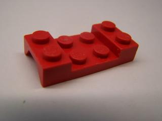 Lego autodíl blatník 2 × 4 oblouk zdobený červená