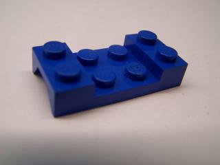 Lego autodíl blatník 2 × 4 oblouk zdobený modrá
