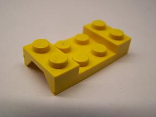 Lego autodíl blatník 2 × 4 oblouk zdobený žlutá