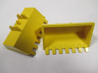 Lego autodíl lžíce na bagr 7 zubů 3 × 6 žlutá,lego kartáč do myčky,levné lego,lego myčka,