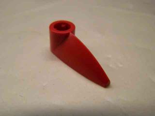 Lego Bionicle 1 × 3 zub na křížovou tyč červená