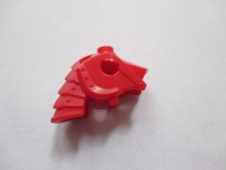 Lego Bojová helma pro koně s 4 deskovými pláty na krku červená