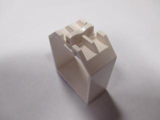 Lego box 2 × 4 × 4 otevřené konce s 2 závěsy bílá
