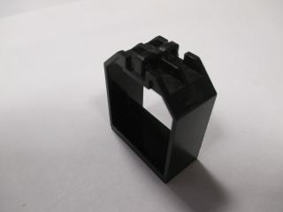Lego box 2 × 4 × 4 otevřené konce s 2 závěsy černá