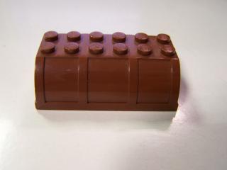 Lego box truhla 4 × 6 × 2 1/3 (víko) červenohnědá