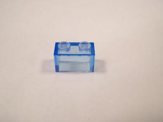 Lego Brick 1 × 2 průhledná světle modrá