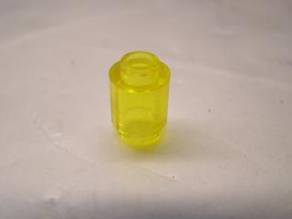 Lego Brick, kruhové 1 × 1 otevřený nop průhledná žlutá