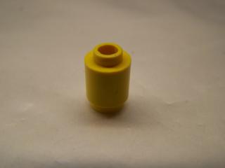 Lego Brick, kruhové 1 × 1 otevřený nop žlutá