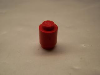 Lego Brick, kruhové 1 × 1 zavřený nop červená