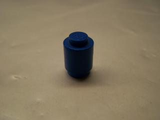 Lego Brick, kruhové 1 × 1 zavřený nop modrá
