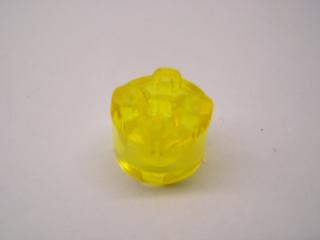 Lego Brick kruhové 2 × 2 průhledná žlutá