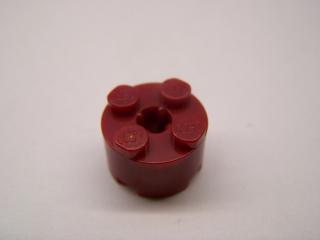 Lego Brick kruhové 2 × 2 tmavě červená