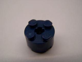 Lego Brick kruhové 2 × 2 tmavě modrá