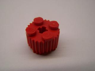 Lego Brick kruhové s drážkama 2 × 2 červená
