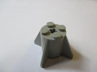 Lego Brick kruhové s ploutvema 2 × 2 × 2 světle šedá