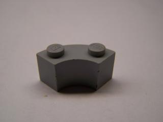 Lego Brick, kulaté rohy 2 × 2 světle modrošedá