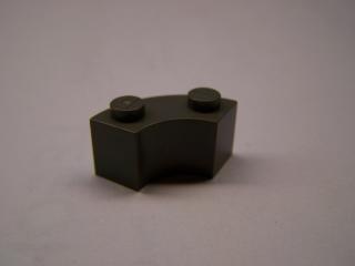 Lego Brick, kulaté rohy 2 × 2 tmavě šedá